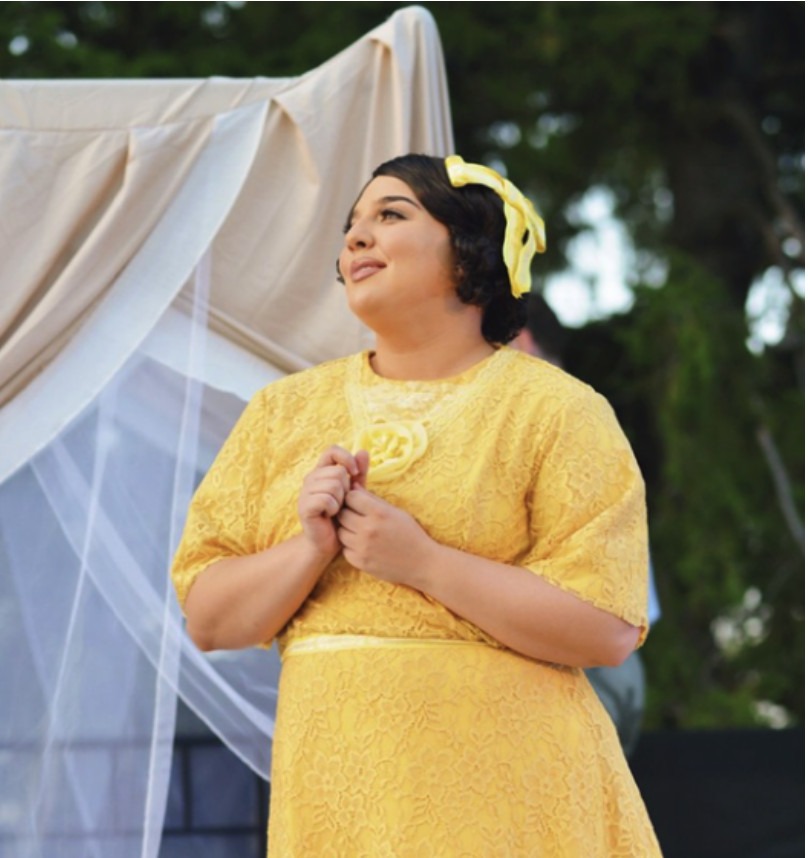 Woman singing