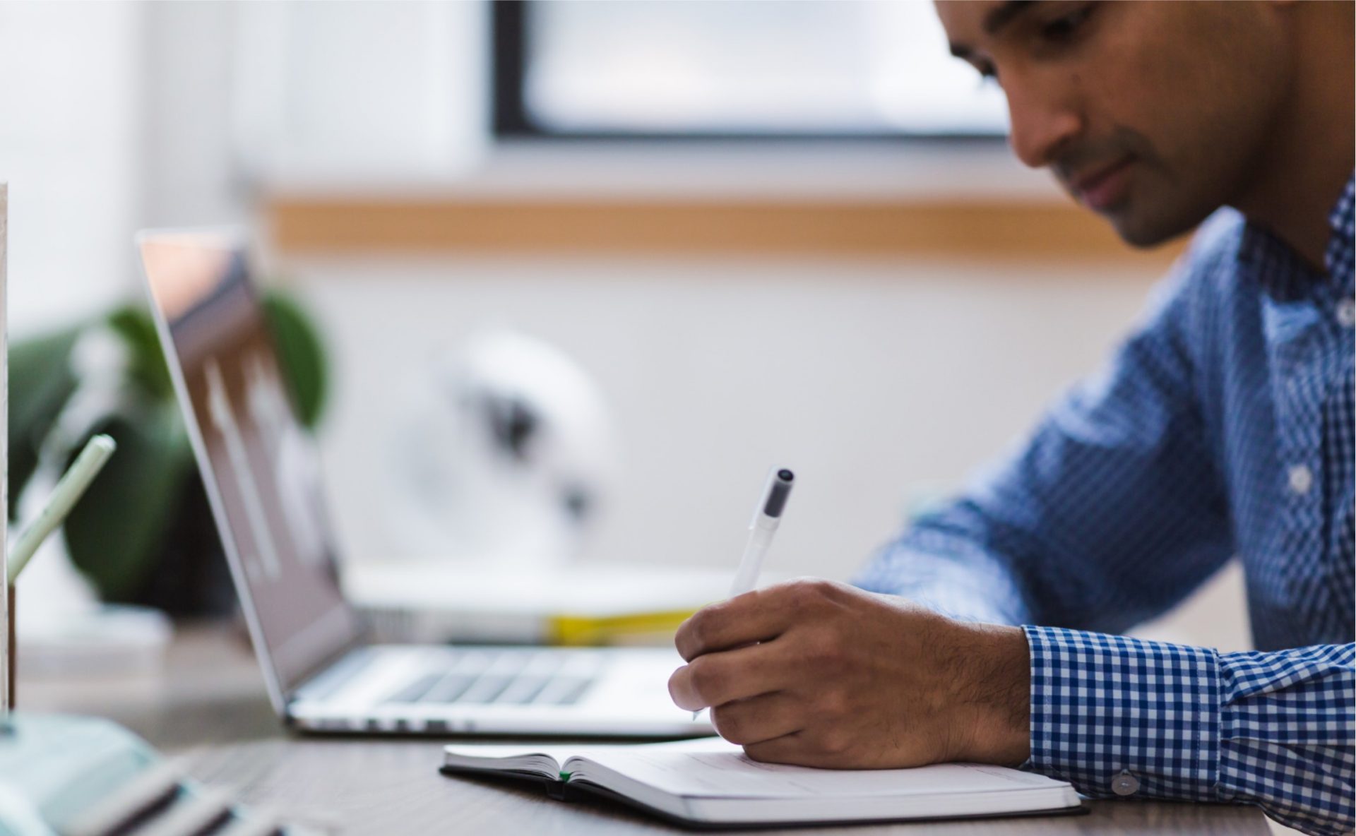 young-man-writing